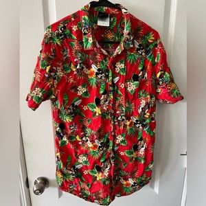 Red Disney hawaiian